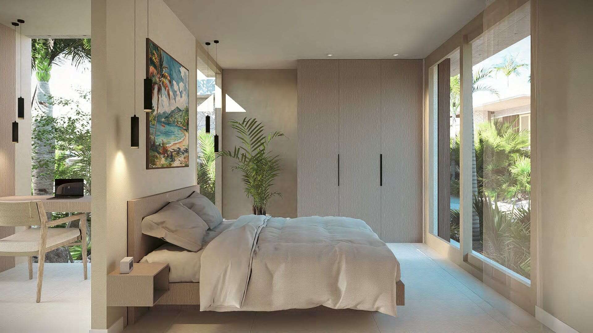 1 Bedroom side view