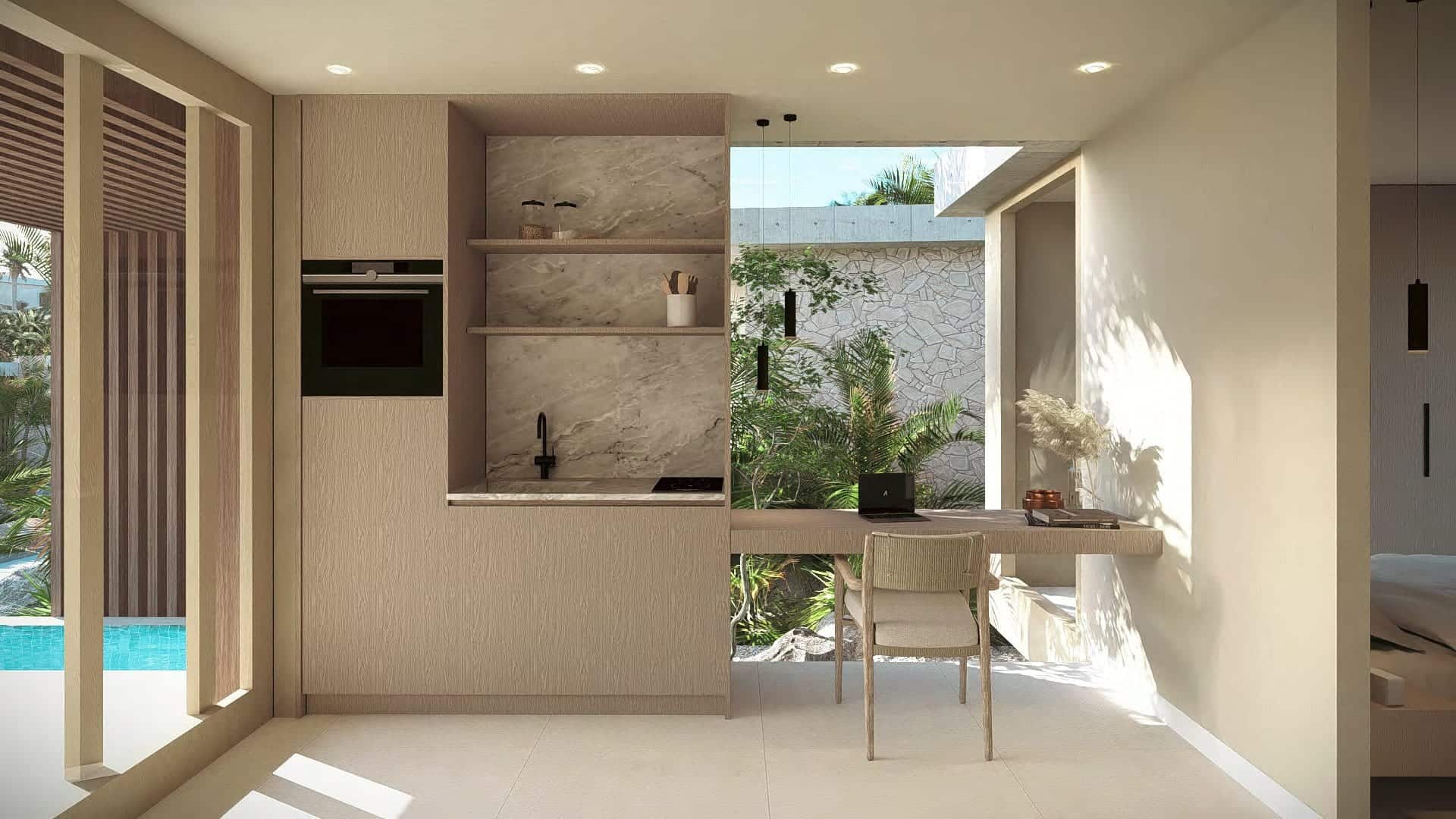 1 bedroom Inside bureaudesk villa